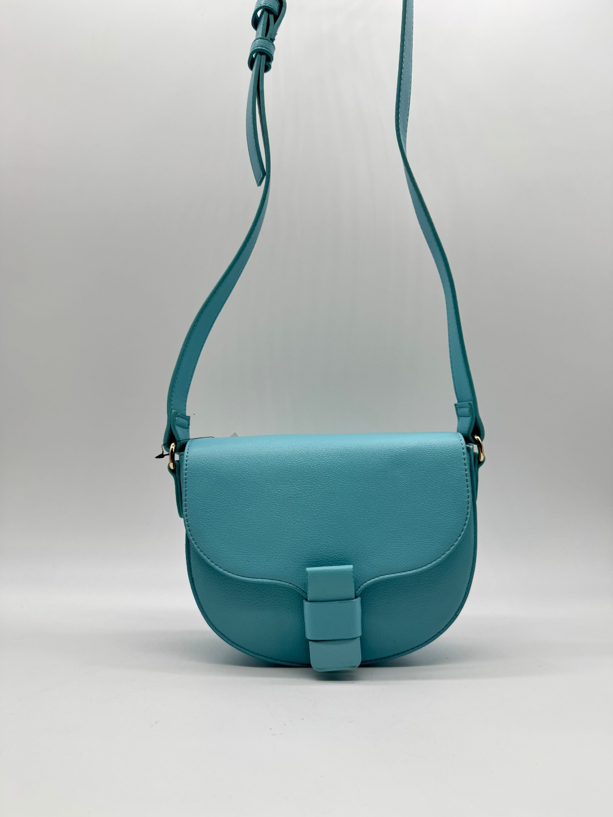 On 34th Holmme women’s small saddle crossbody bag -SEA SPRAY / AQUA~