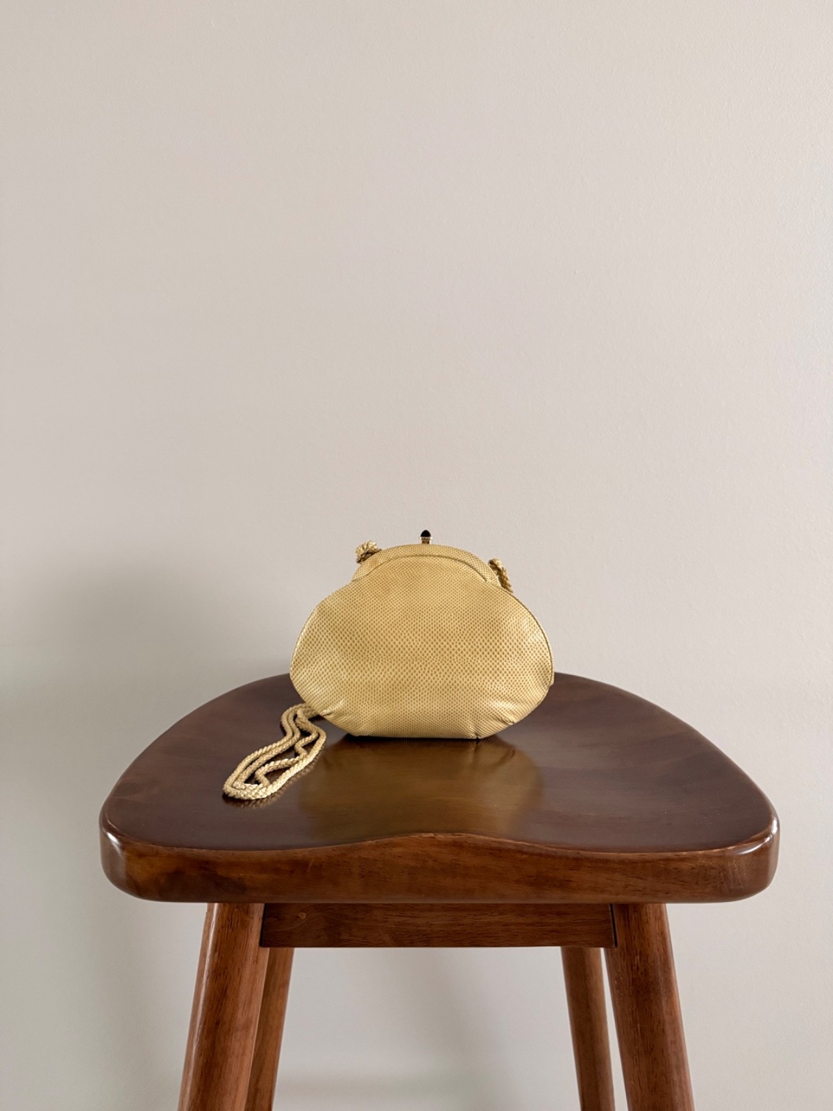 Vintage Judith Leiber Lizard Tiger Eye Evening Bag