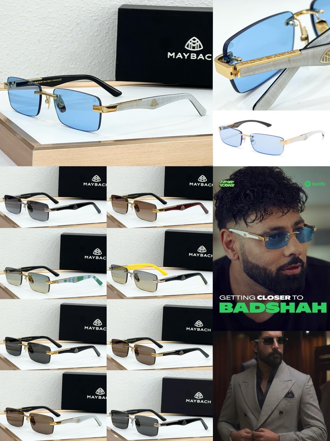 MAYBACH Men’s Sunglasses THE ARTIST III SIZE：56口18-140