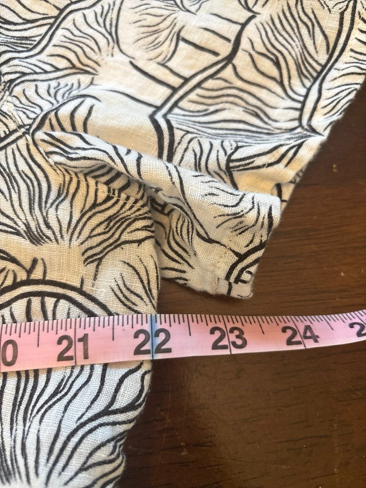 Boxy button down mushroom black ivory hippy linen cottage core short sleeve