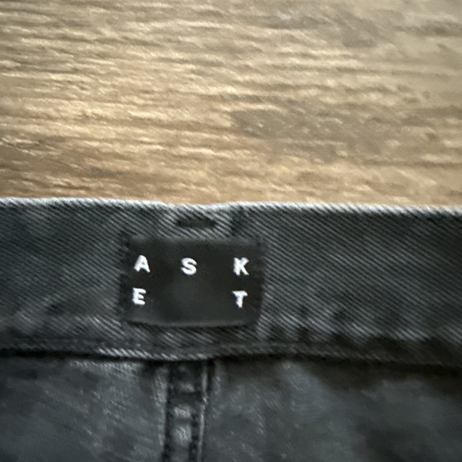 ASKET Regular Jeans Men 29×30 Black Gray Organic Cotton Straight Leg Denim Italy