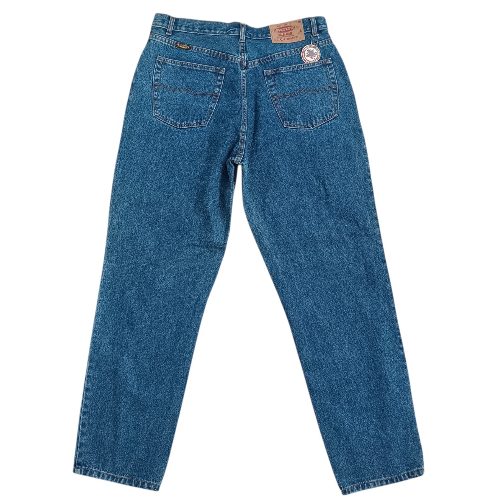 Vintage Brutus Gold Jeans Blue Denim 36×32 Regular Fit Stonewash Deadstock
