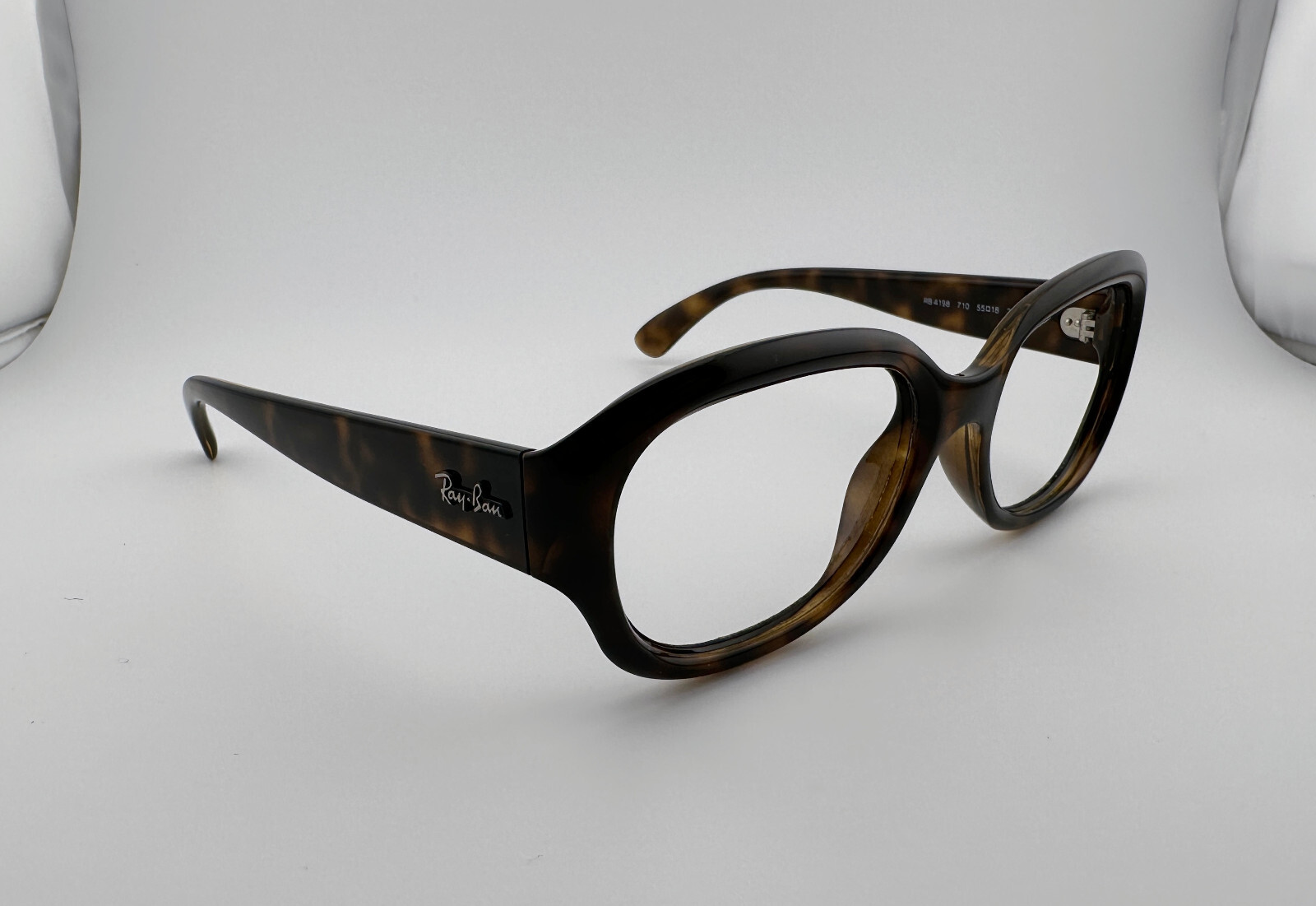 RAY-BAN RB4198 710 Sunglasses Frame Italy 55-18 mm Womens Brown Tortoise
