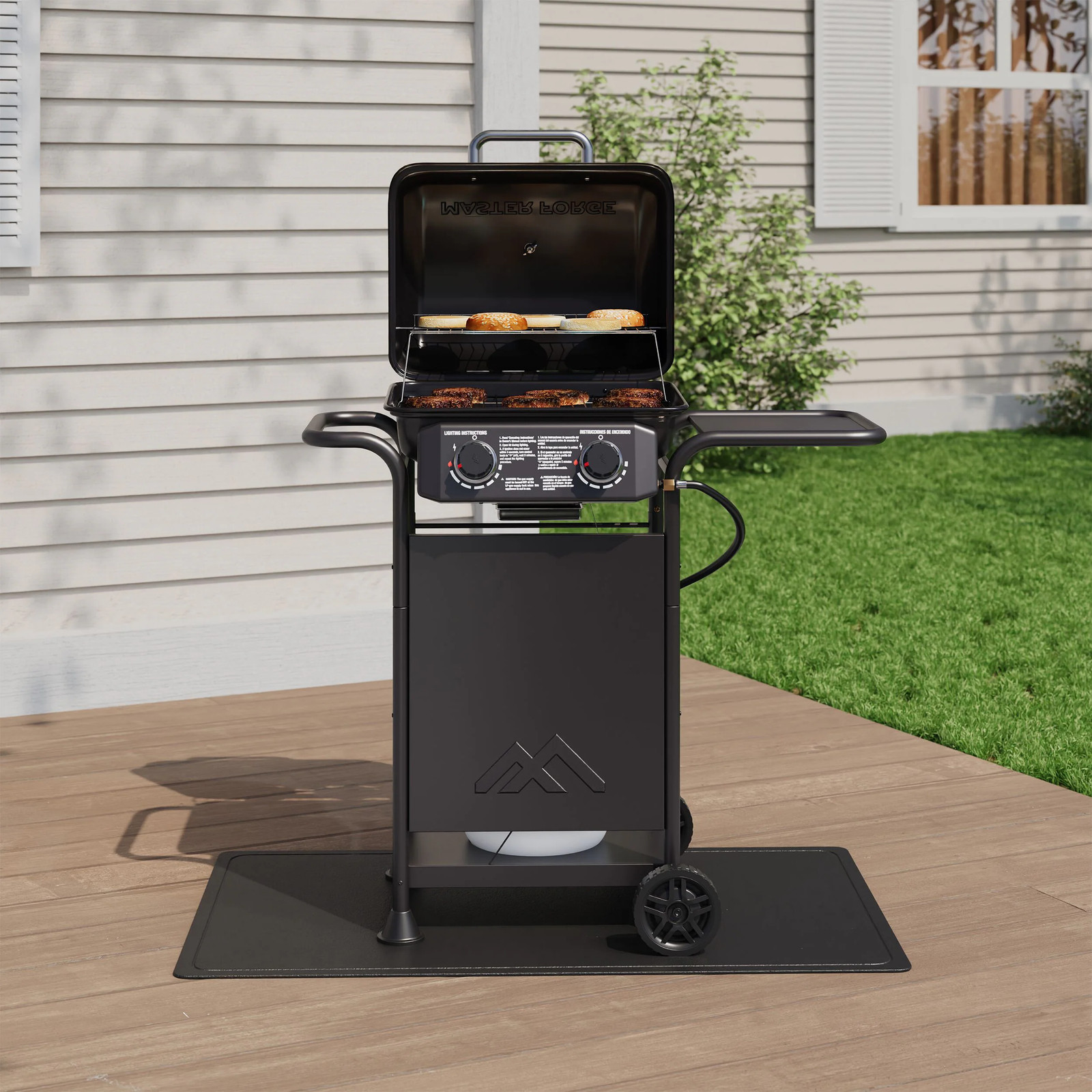 Master Forge Small 425-Sq.In Black 2 -Burner Liquid Propane Gas Grill|120164