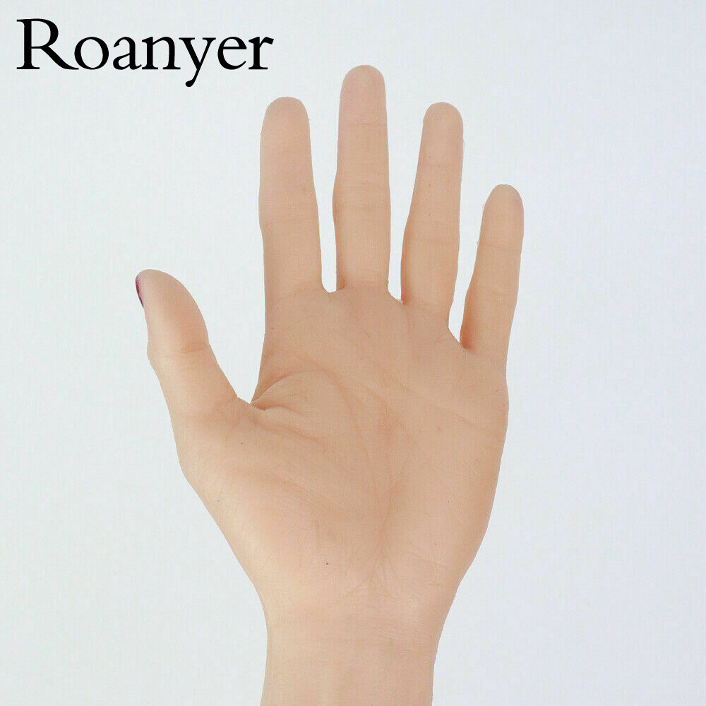 Roanyer Realistic Silicone Female Gloves Hand for Crossdresser DragQueen