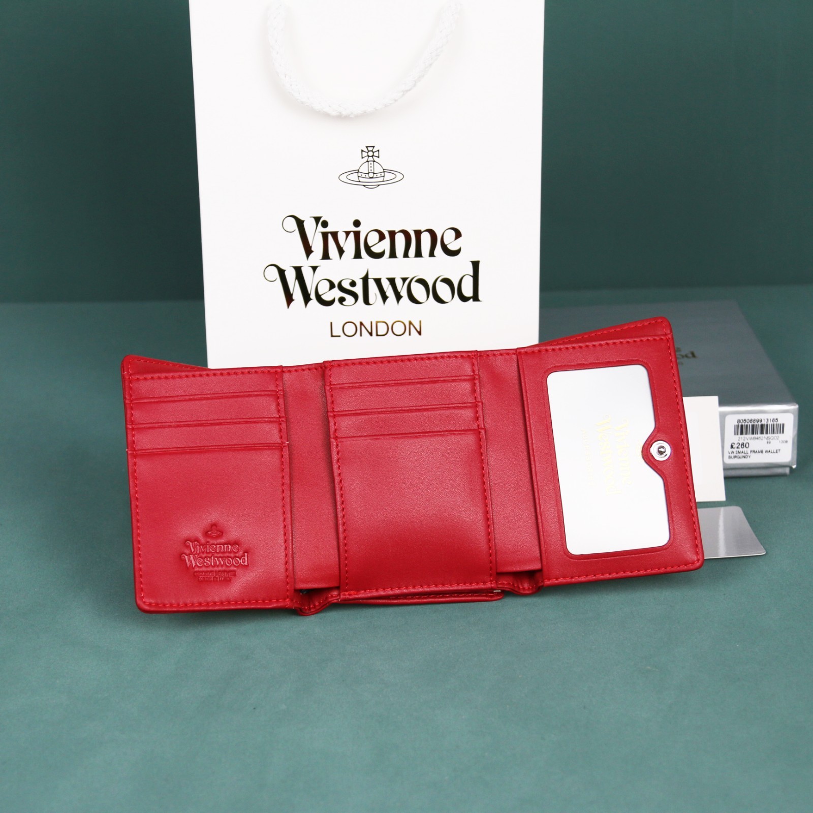 Westwood Gamaguchi Trifold Wallet red 11cm × 9cm × 3.5cm