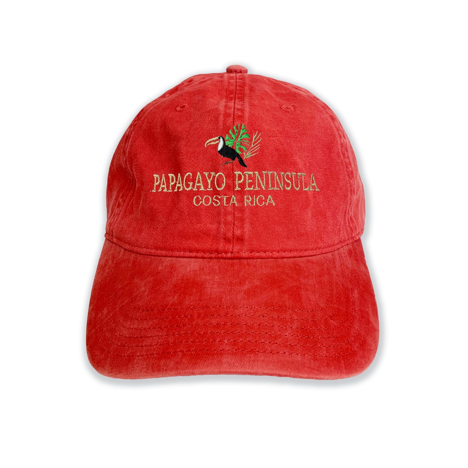 Papagayo Peninsula Costa Rica Embroidered Baseball Cap with Toucan Design