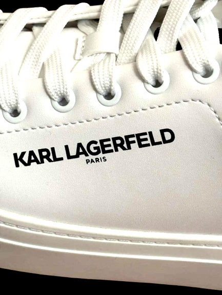 Karl Lagerfeld Paris Chella Logo SIZES 6.0, 7.0, 7.5, 8.0 Bright White Sneaker