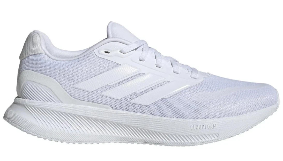 Adidas Runfalcon 5 Running Shoes Triple White IH7757 Men’s Size NEW