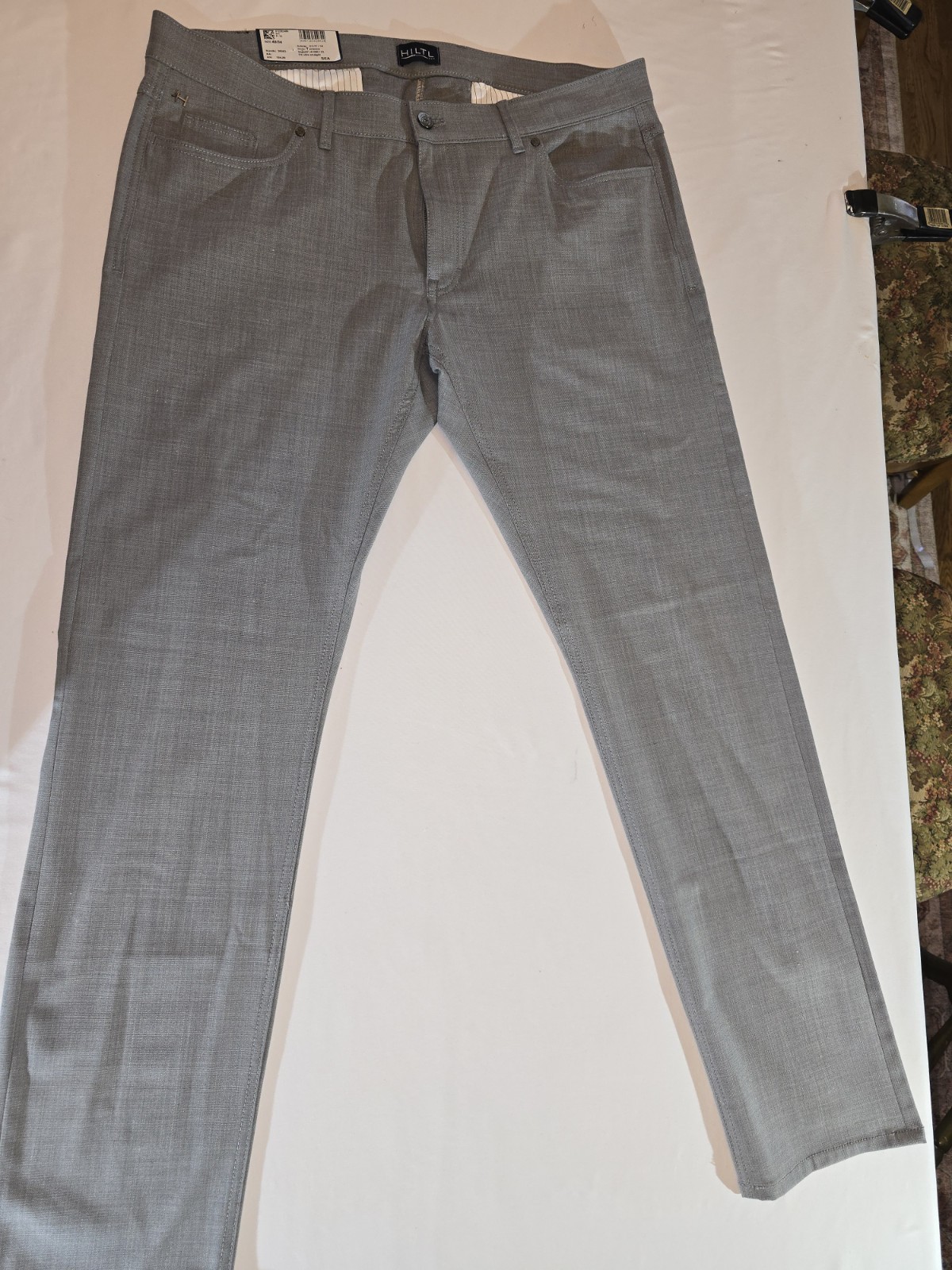 NWT Hiltl Slim Straight Terrence Paulo Oliveira Active Wool Dress Pants