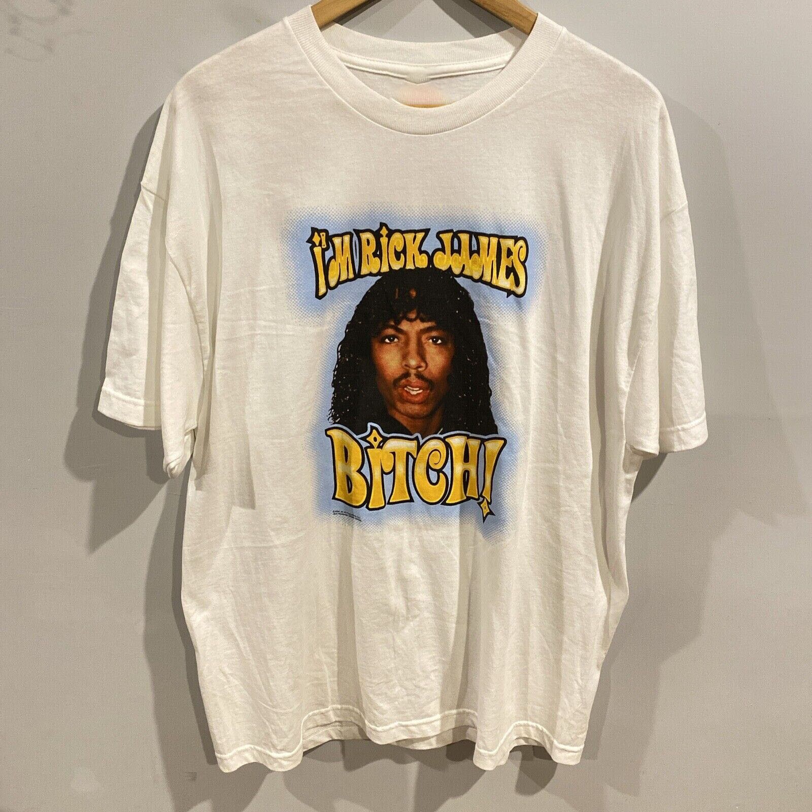 Rare Vtg Rick James Cotton White Shirt Unisex Concert S to 5XL CR161