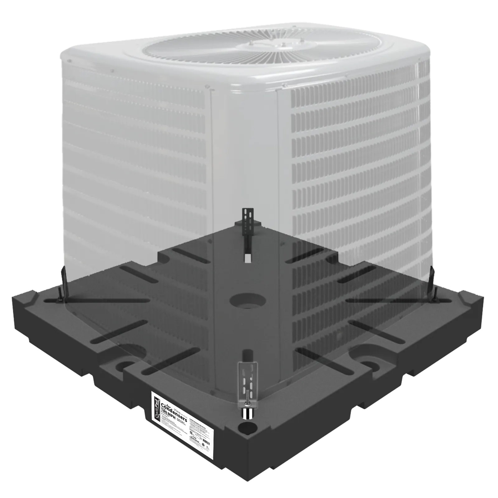 QwikProducts QwikPad for Condensers 36-in W x 4-in H Central Air Condition|16666