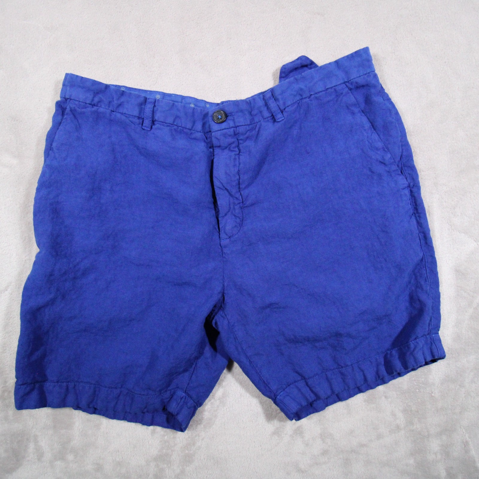 120% lino chino shorts 34 7″ Men blue ( IT 52 )