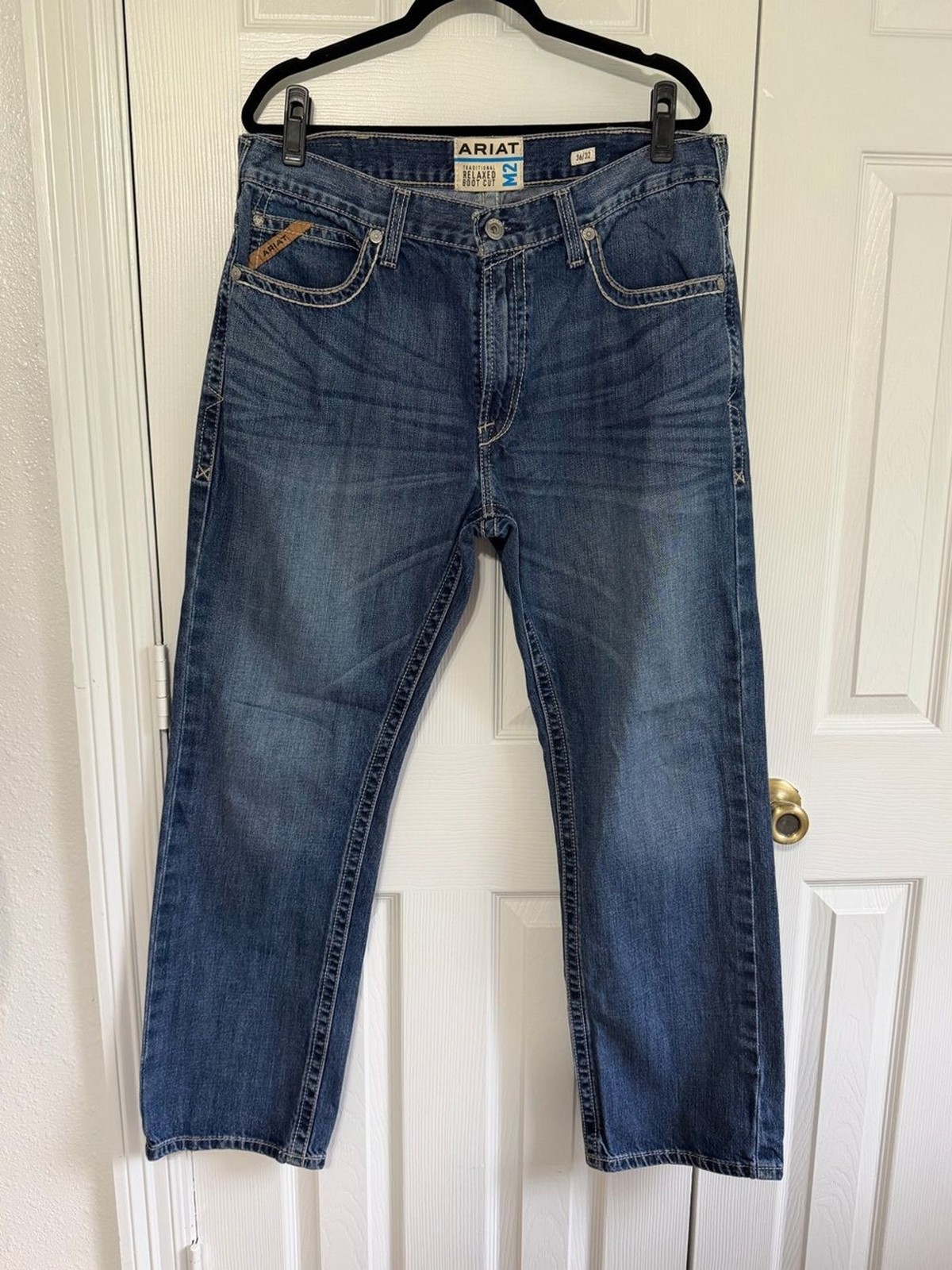 Ariat M2 Traditional Relaxed Boot Cut Jeans Mens 36×32 Cassidy Western Cowboy