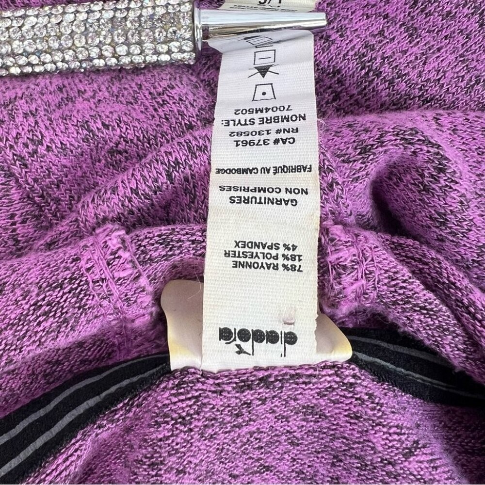Diadora hoodie sweater heathered black Purple Sweater long sleeve comfy