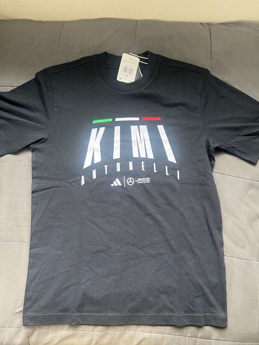 Adidas Mercedes AMG Petronas Kimi Antonelli Graphic T-Shirt Size M
