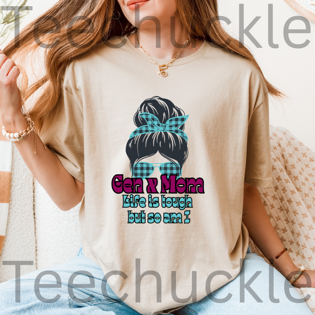 en X Bulldog T-Shirt Generation X 1965 1980 Birth Year Graphic Tee Tough Retro G