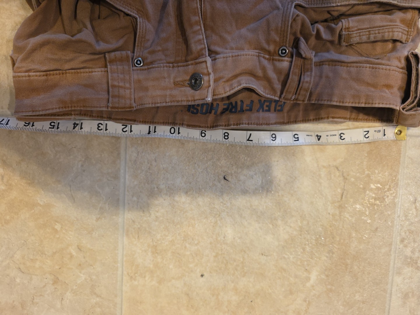 Duluth Flex Fire Hose Mens 32×30 (32×32) Ultimate Cargo Canvas Double knee work