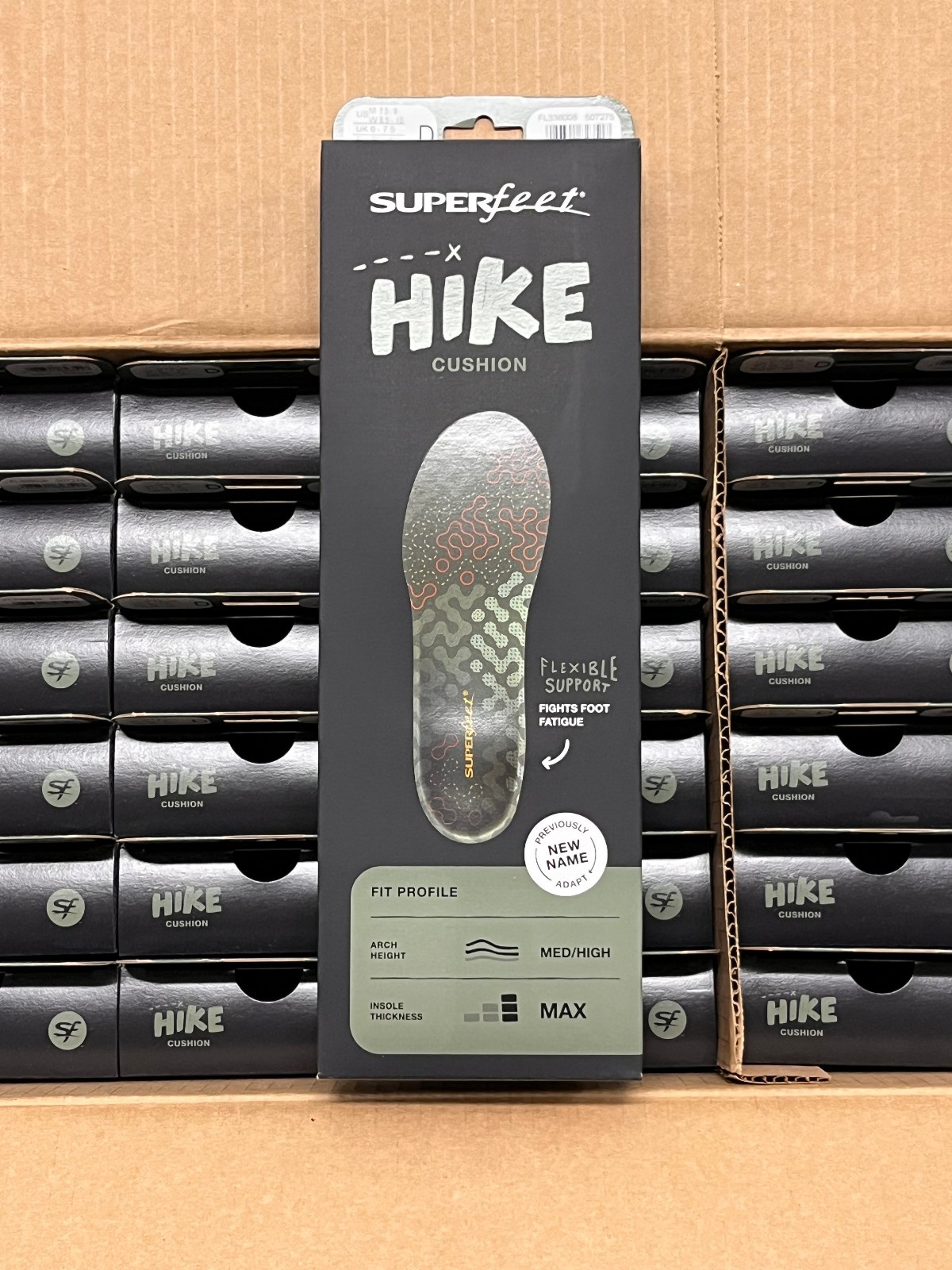 Superfeet Hike Cushion Insoles inserts Size D – M7.5-9 W8.5-10
