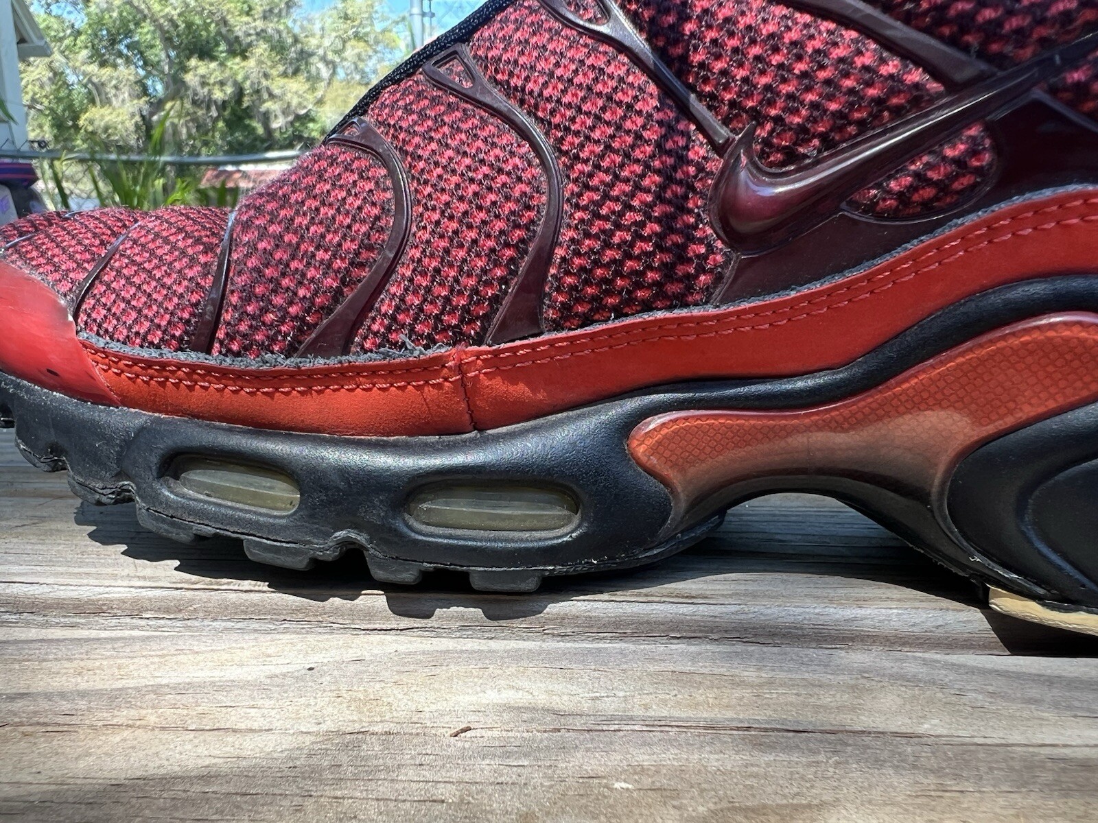 Nike Air Max Plus Tn Sunburst Pack CK9393-600 Habanero Red Sneakers Mens Size 9