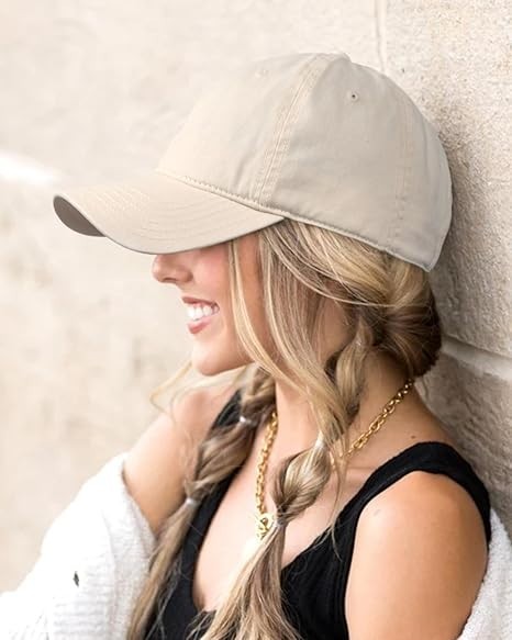 Plain Cotton Polo Style Blank Baseball Cap Solid Washed PC Adjustable Ball Hat