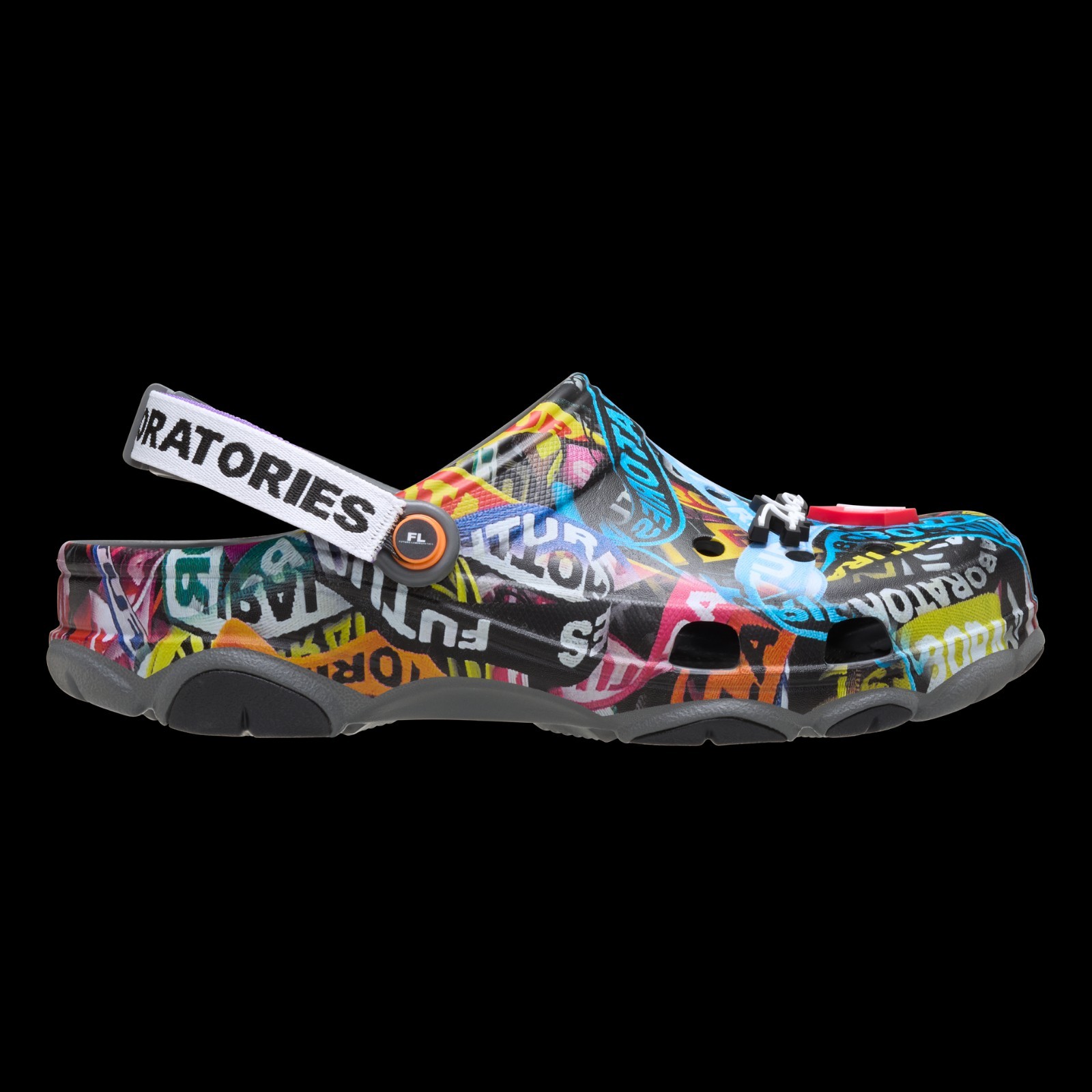 Futura Laboratories X Crocs All Terrain Clog Multi Color Size 12 Complete New