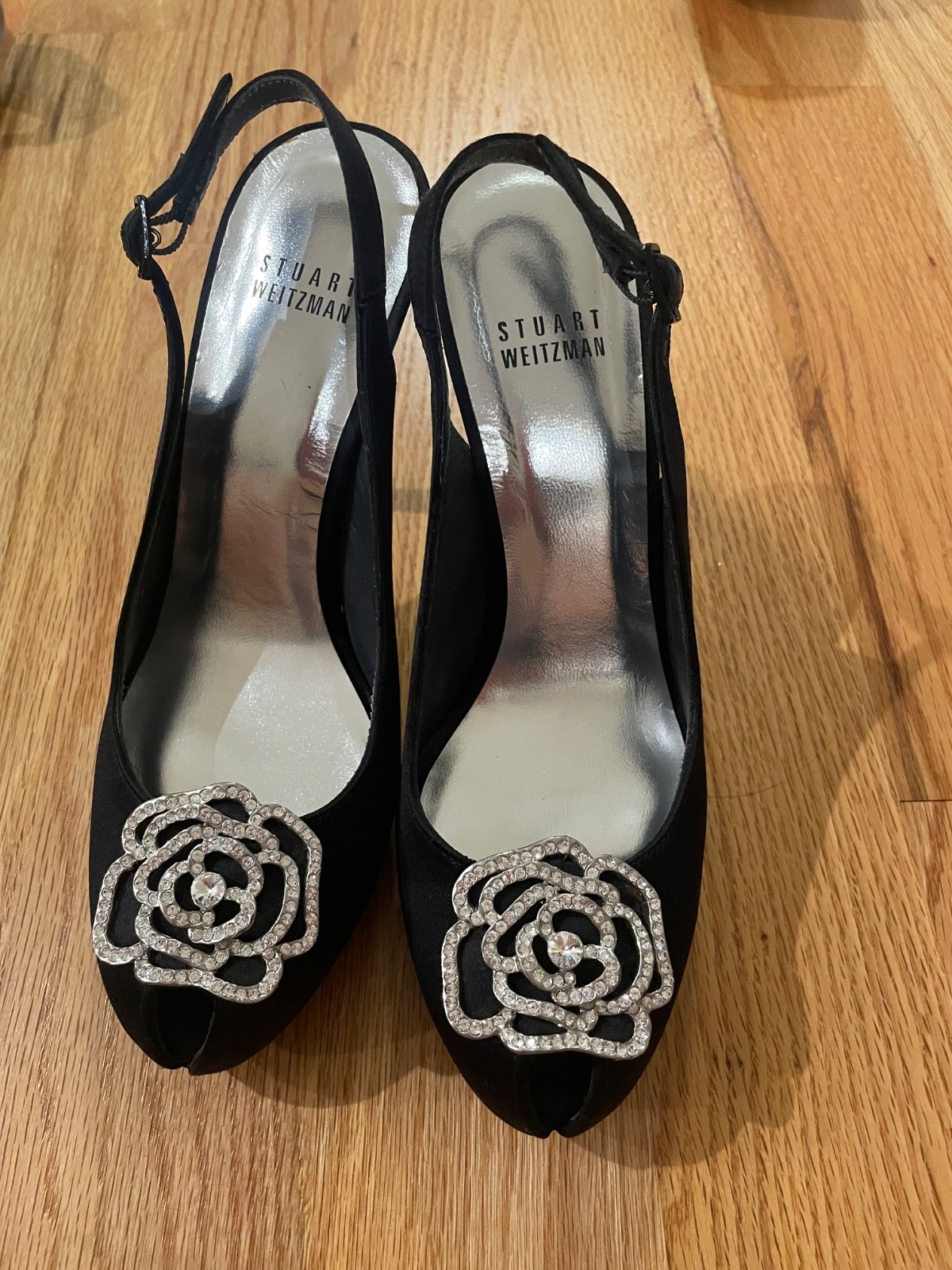 stuart weitzman pumps satin