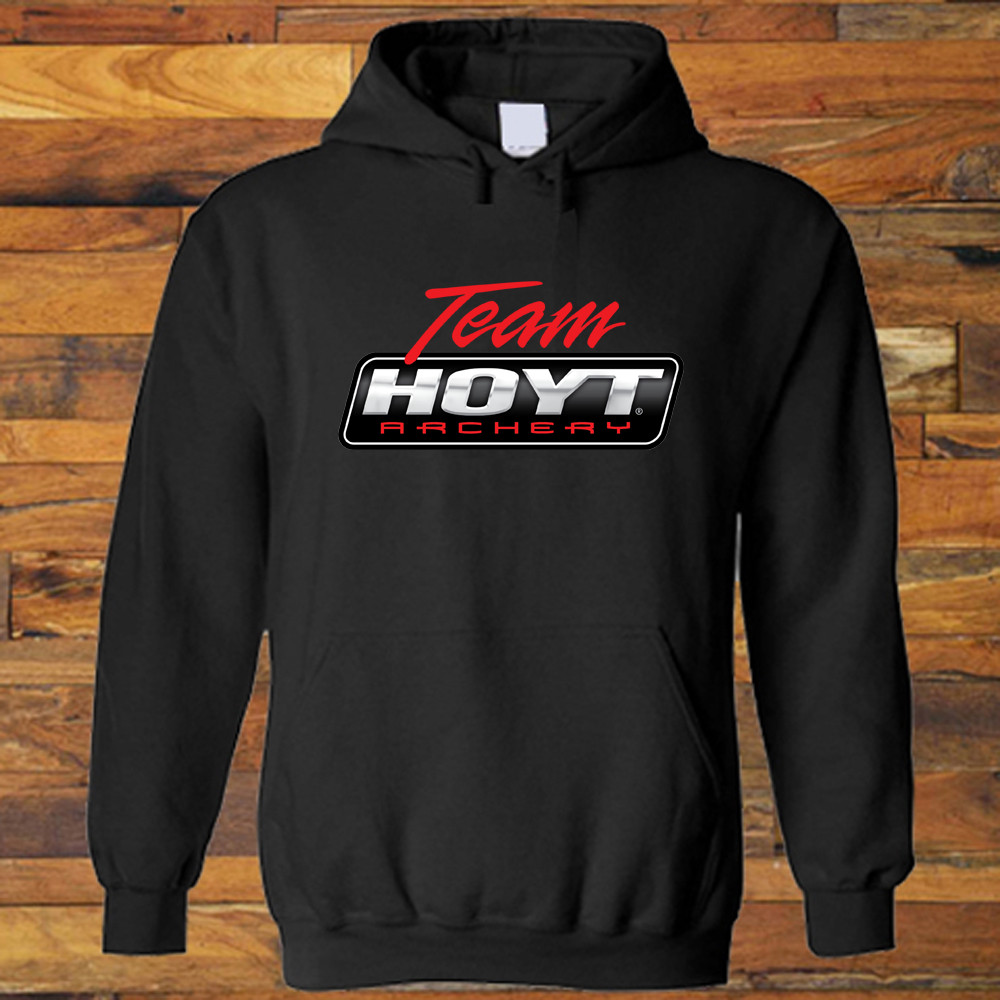 Team Hoyt Archery Logo Black Hoodie Sweatshirt S to 3XL