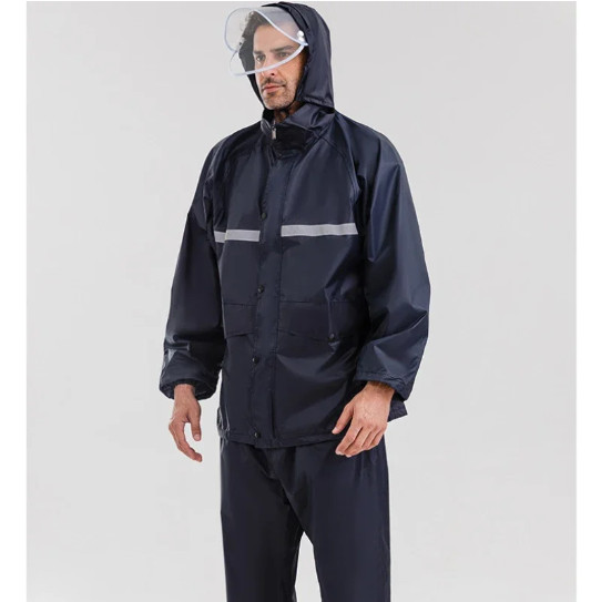 Waterproof Rain Suits Heavy Duty Raincoat Fishing Rain Gear Jacket & Pants Men