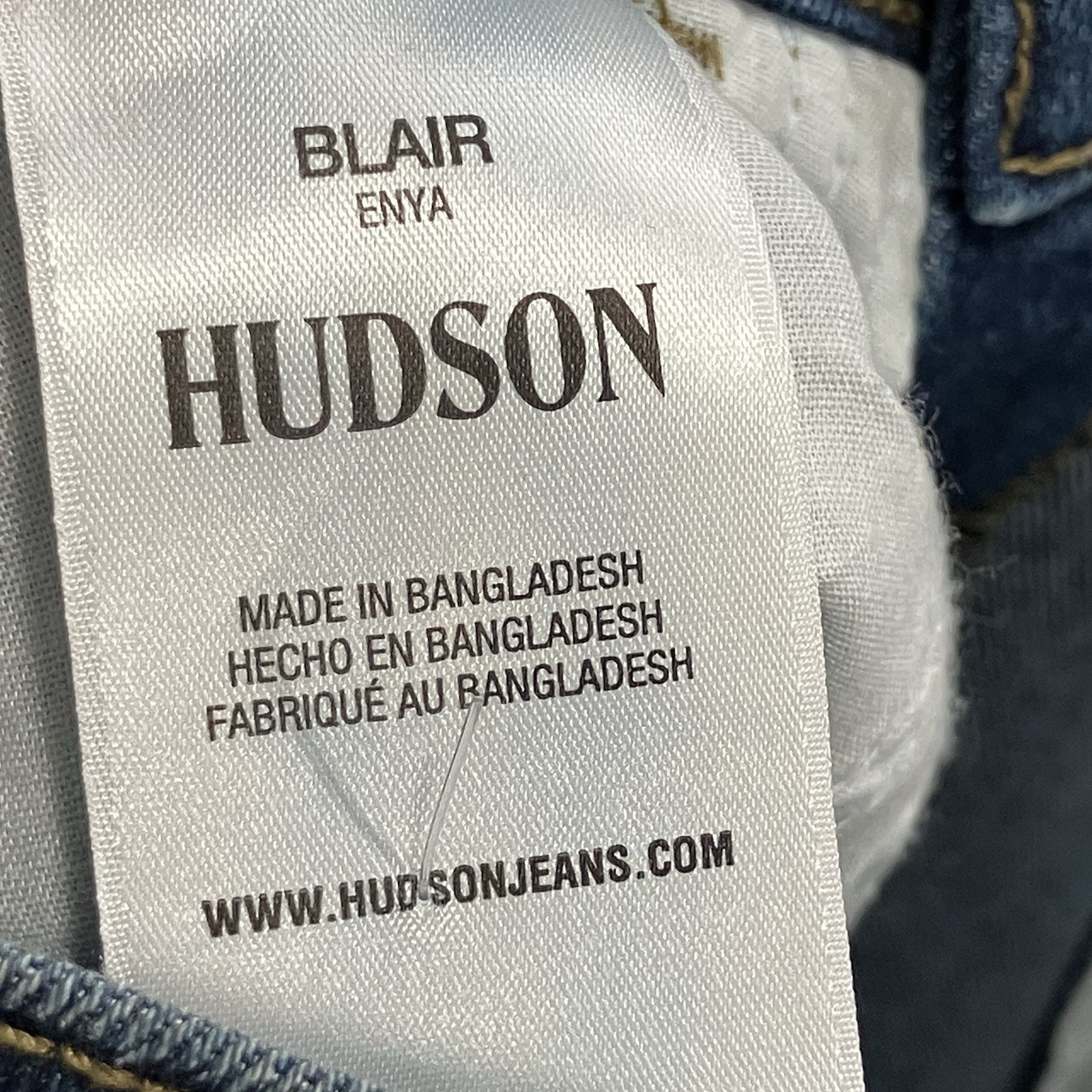 Hudson Blair High Rise Bootcut Jeans Womens Sz 25 Blue Stretch Denim NWOT