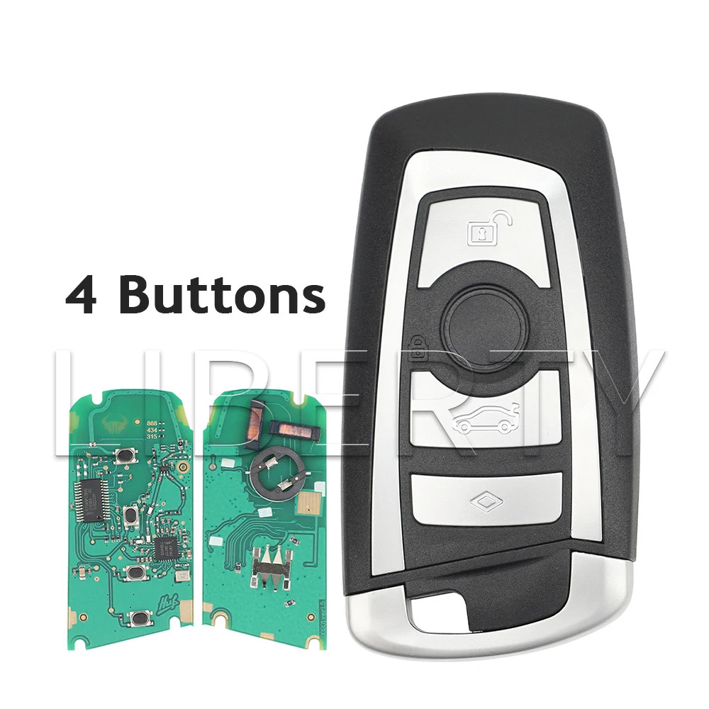 315Mhz/433Mhz/868MHz PCF7945P ID49 Chip Car Smart Key For BMW F 1 2 3 4 5 6 7
