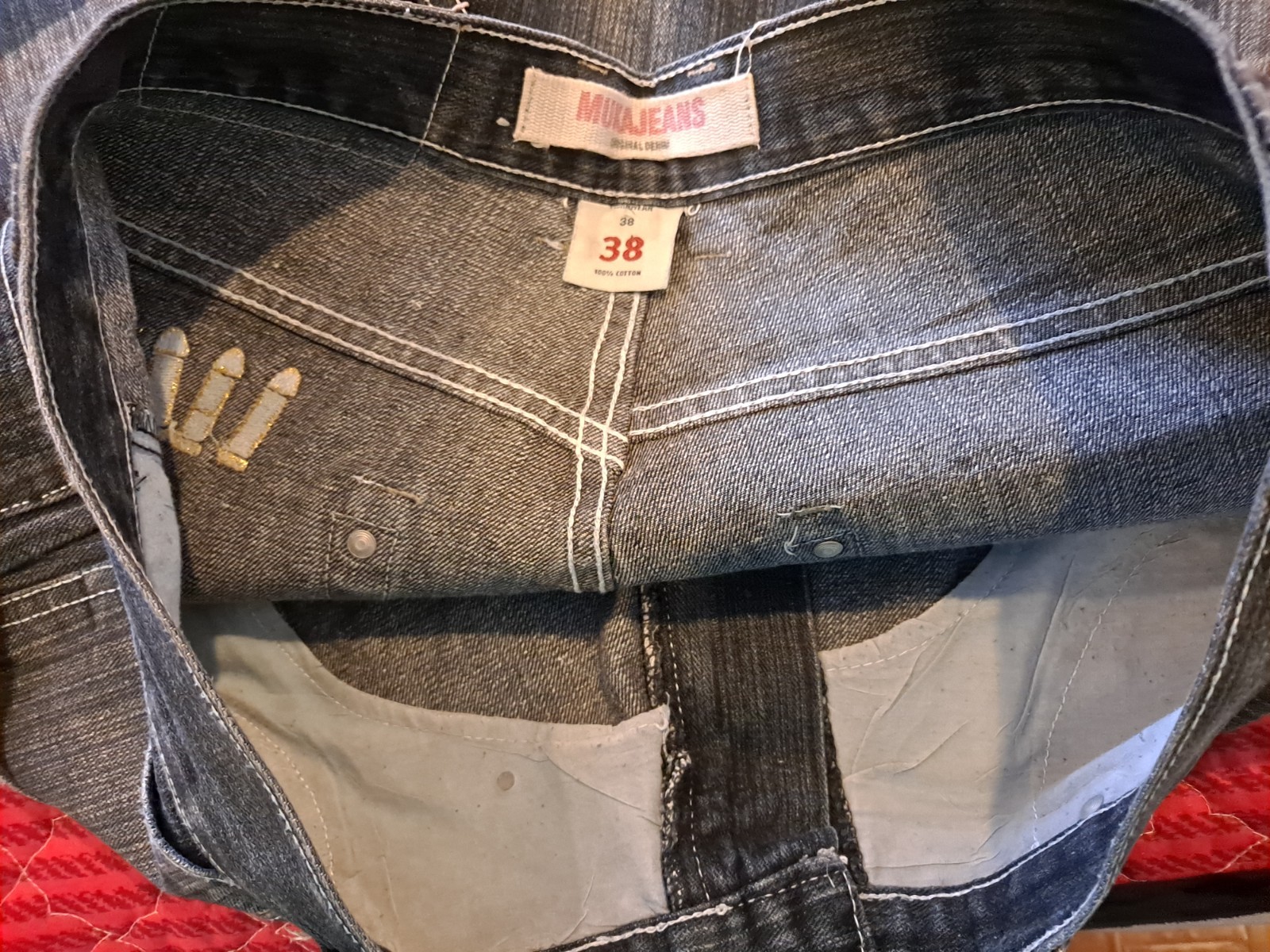 Muka denim shorts, men’s 38