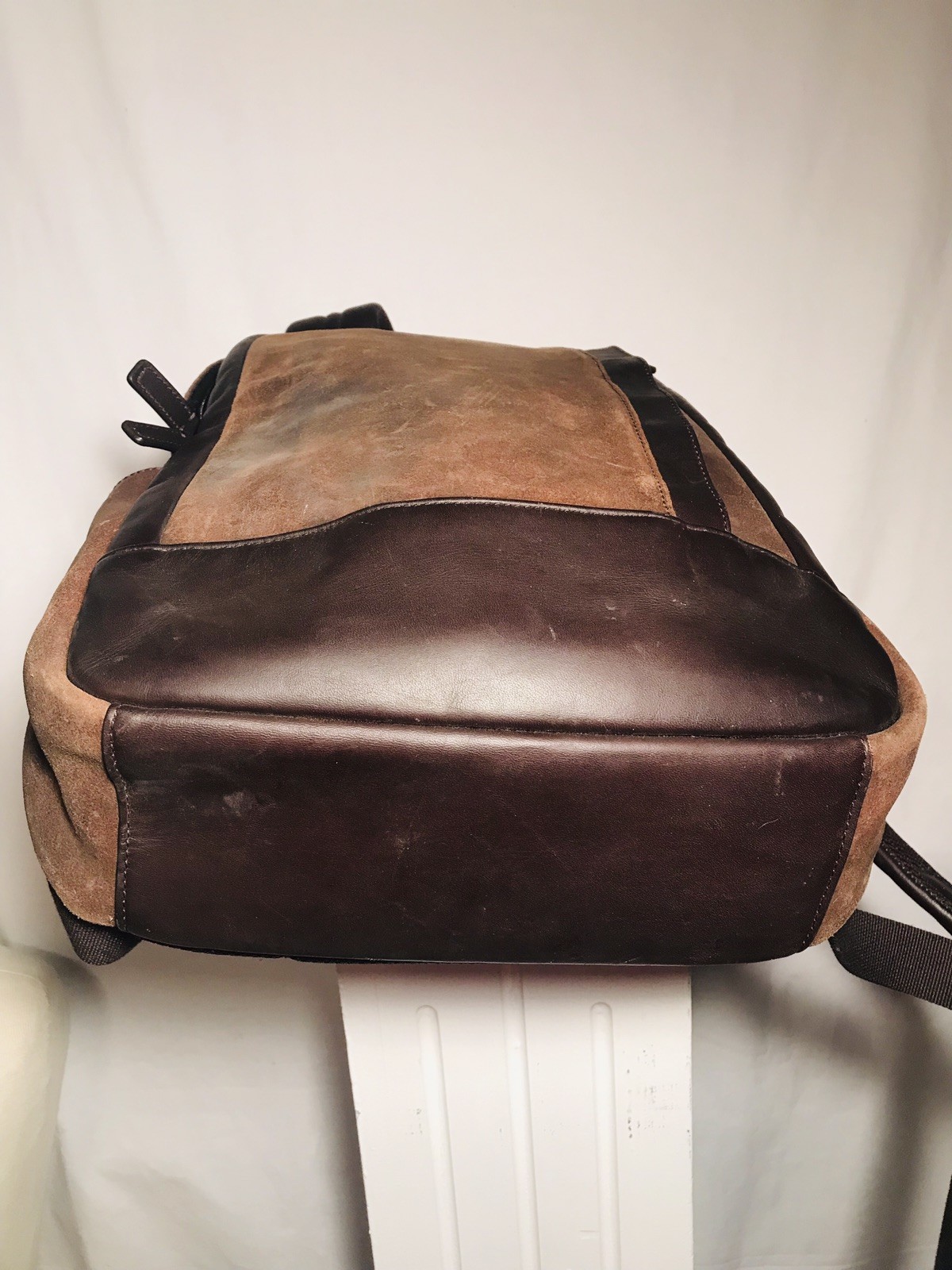 Coach Unisex Camden Leather Backpack Dark Brown, Rustic Brown D1461-F71060