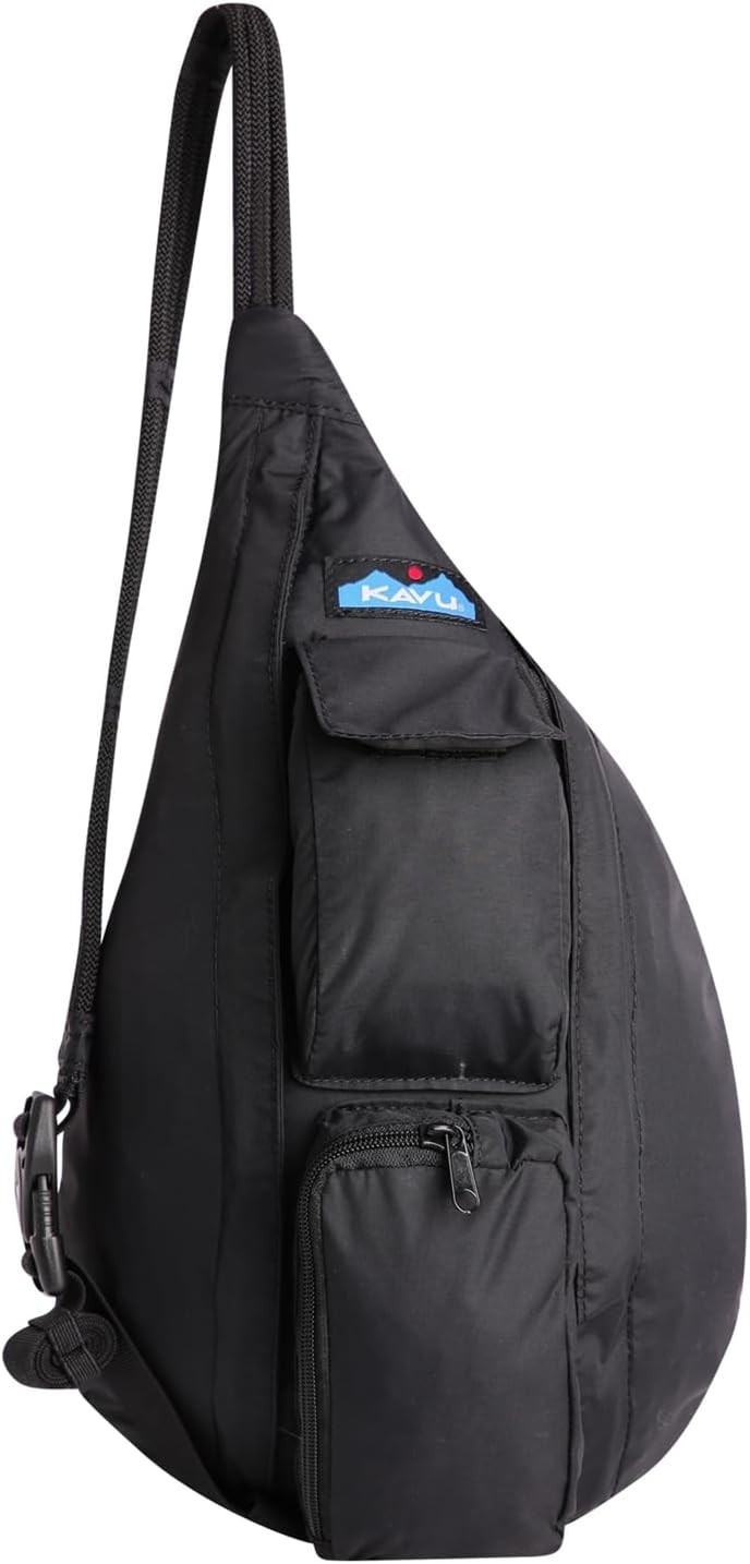KAVU Mini Rope Sack Sling Crossbody Backpack, Blackout – New with Tags