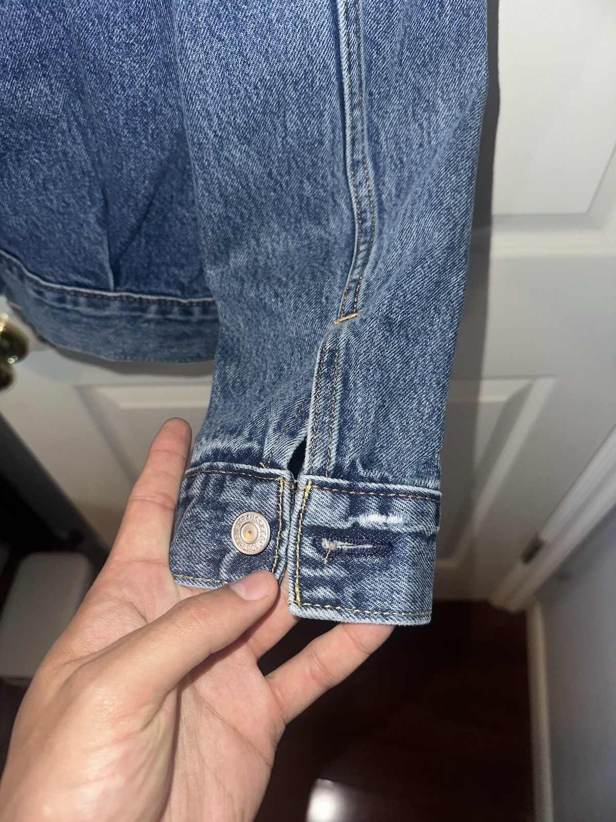 Levi’s Type 1 Style Trucker Denim Jacket Men’s XXL Relaxed Blue Jean Coat EUC