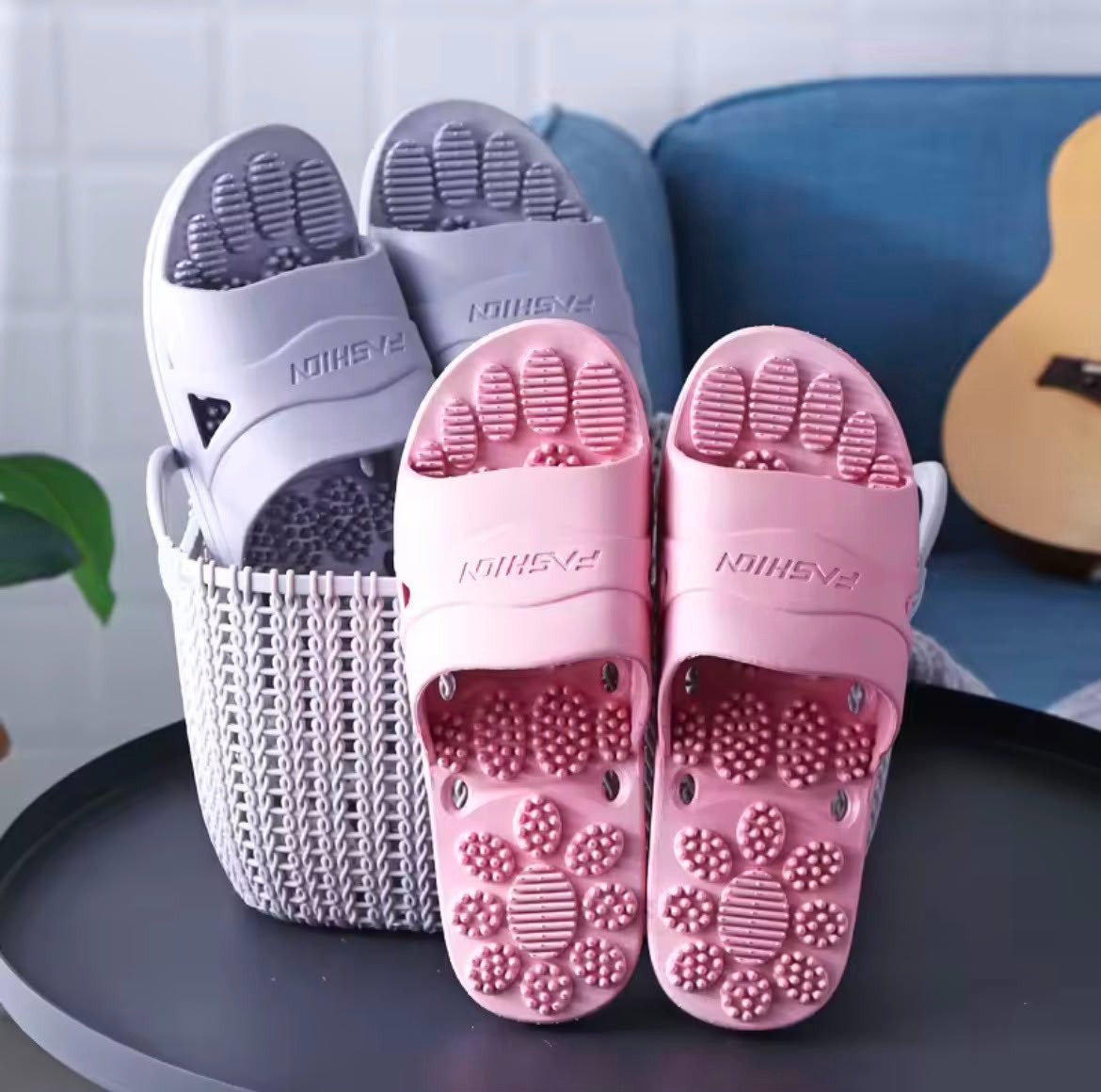 Spa Slippers Indoor Home Non-Slip Quick Dry Massage Shower Shoes Best Quality