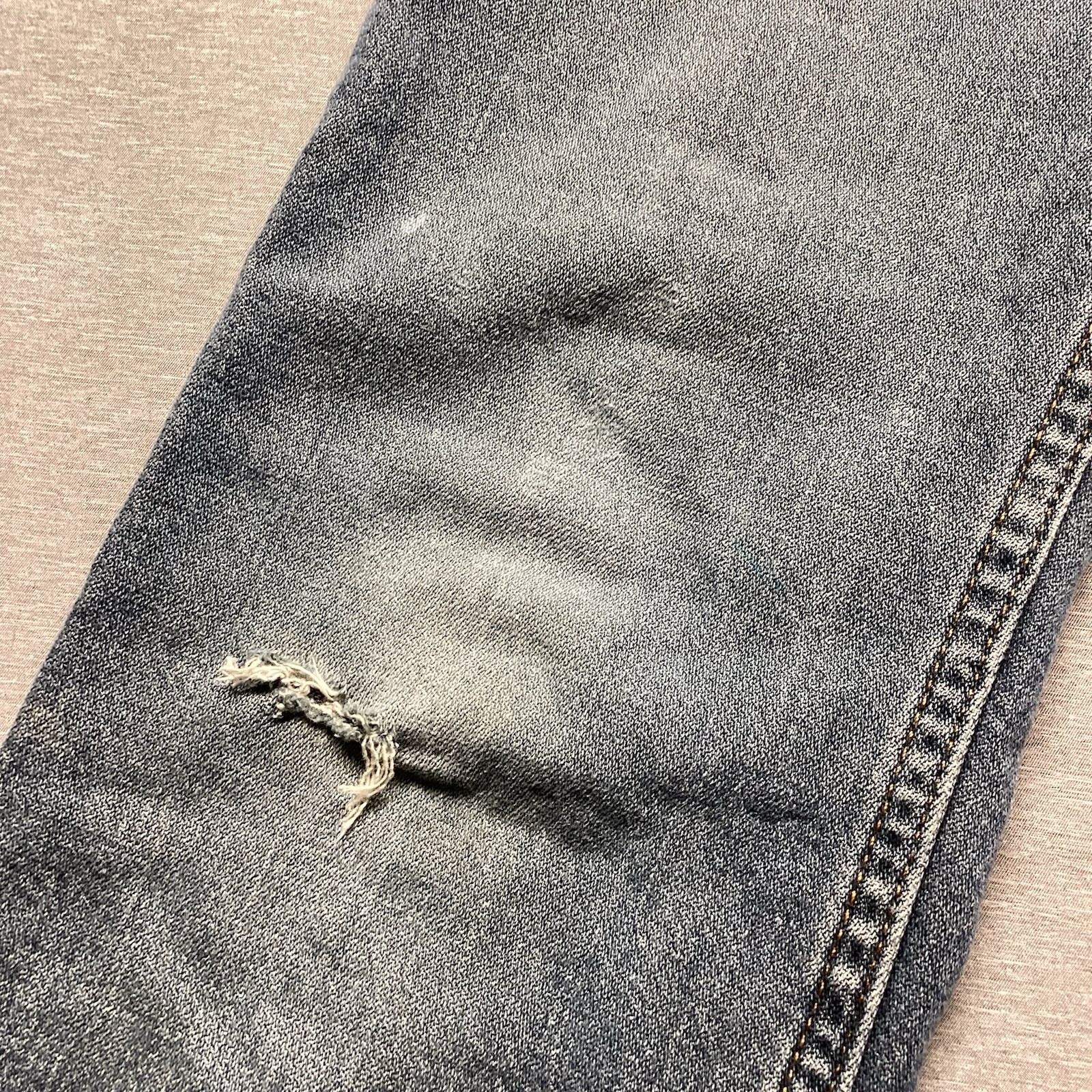 Wrangler Boot Cut Boys Size 12 Slim Denim Blue Jeans Distressed Play School