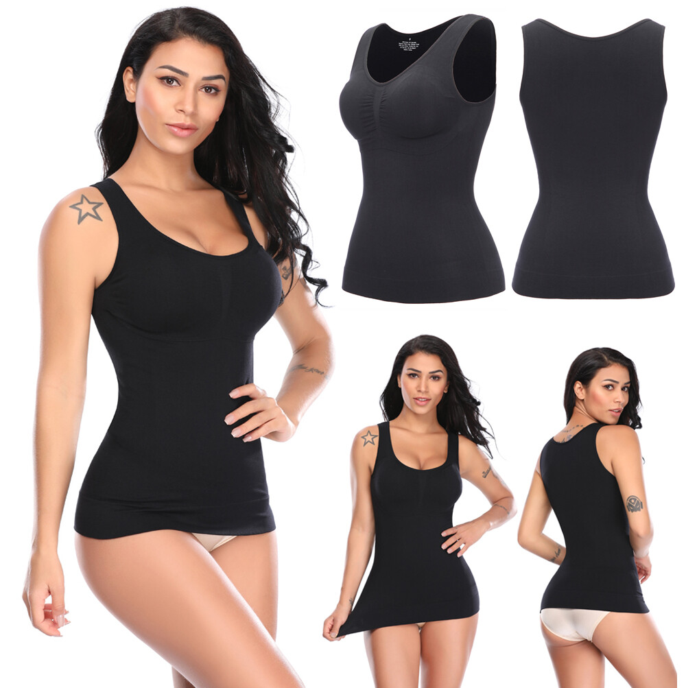 Women Body Shaper Compression Vest Tank Top Slimming Corset Top Undershirts