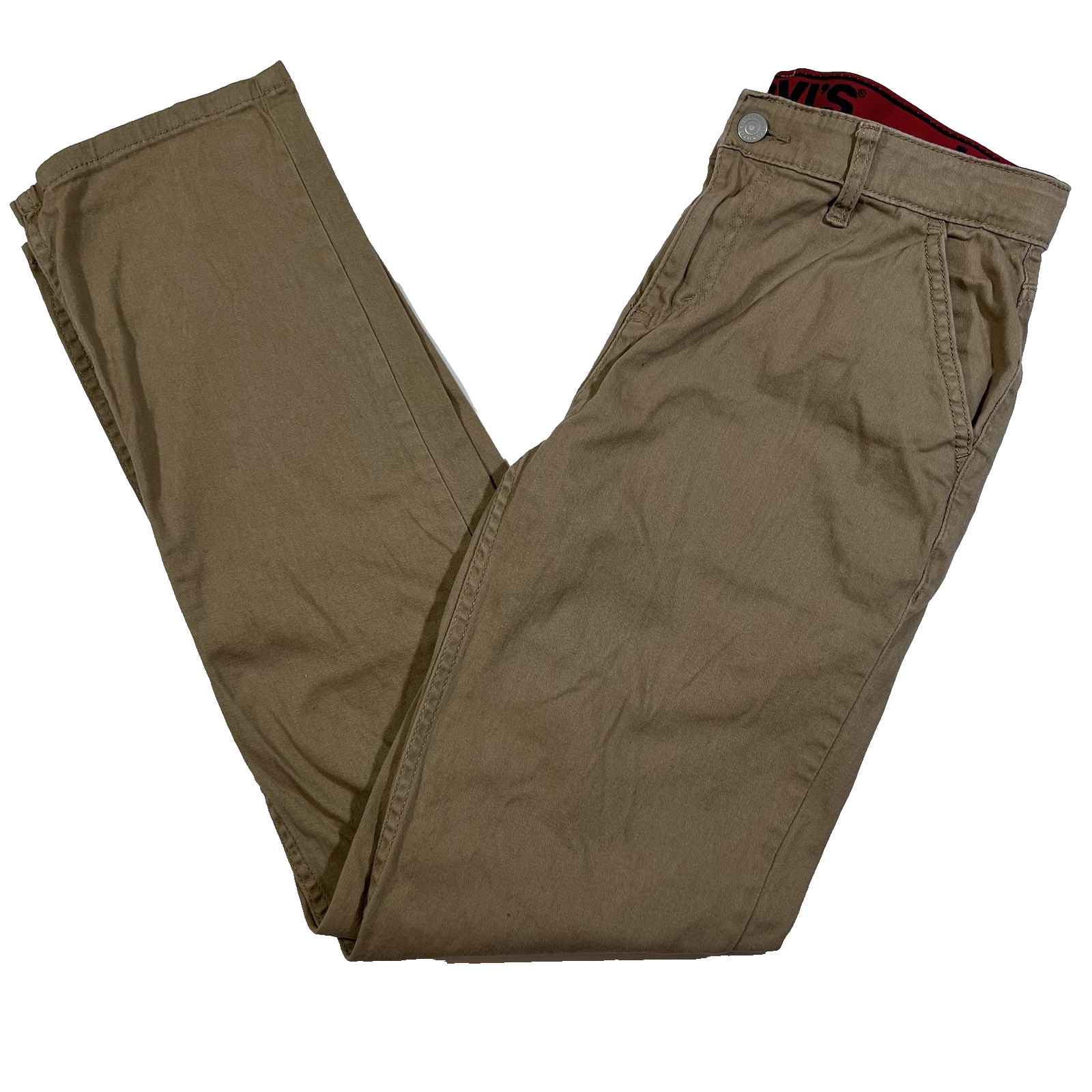 Levi’s 502 Khaki Regular Fit Taper Leg Pants Youth Kids 18 29×31