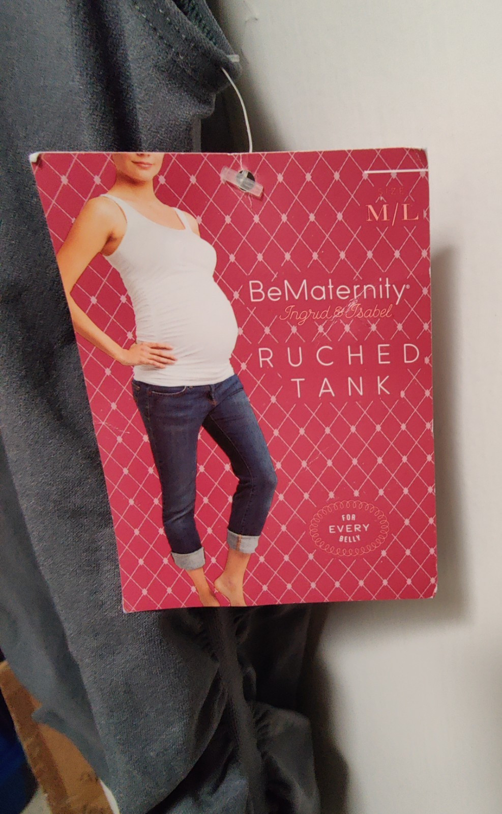 Be Maternity by Isabel & Ingrid Ruched Tank Top