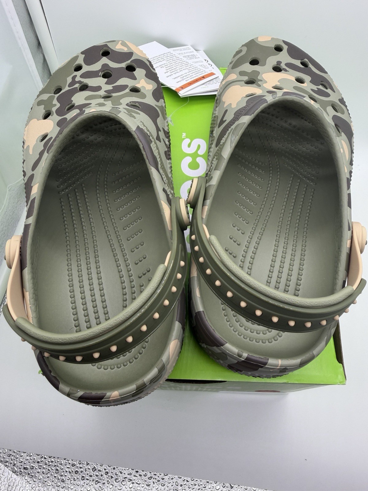 Croc Classic Clog Snap Backstrap/Camo (214066-20A)/Sz: 5Y/(NIB)