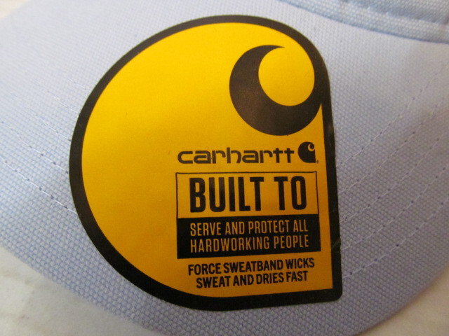 Carhartt Womens Built To Leather Patch Canvas Hat, Peach or Blue, One SizeAH0289