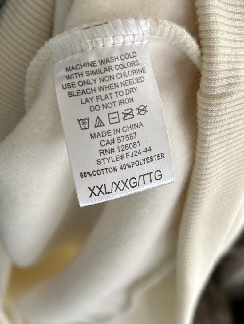 Reason Brand Secure the Bag Stack that Cash XXL White NWT Urban Street Wear