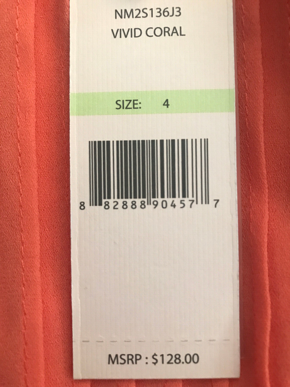 Nanette Lepore Sleeveless Summer Dress Womens Size 4 Coral Orange NWT $128.00