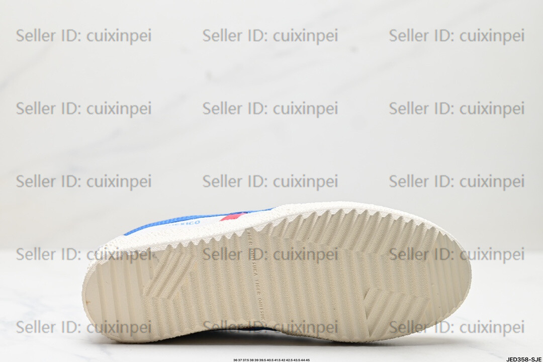 Onitsuka Tiger MEXICO DELEGATION Classic Gray/Blue Retro Unisex Shoes Sneakers