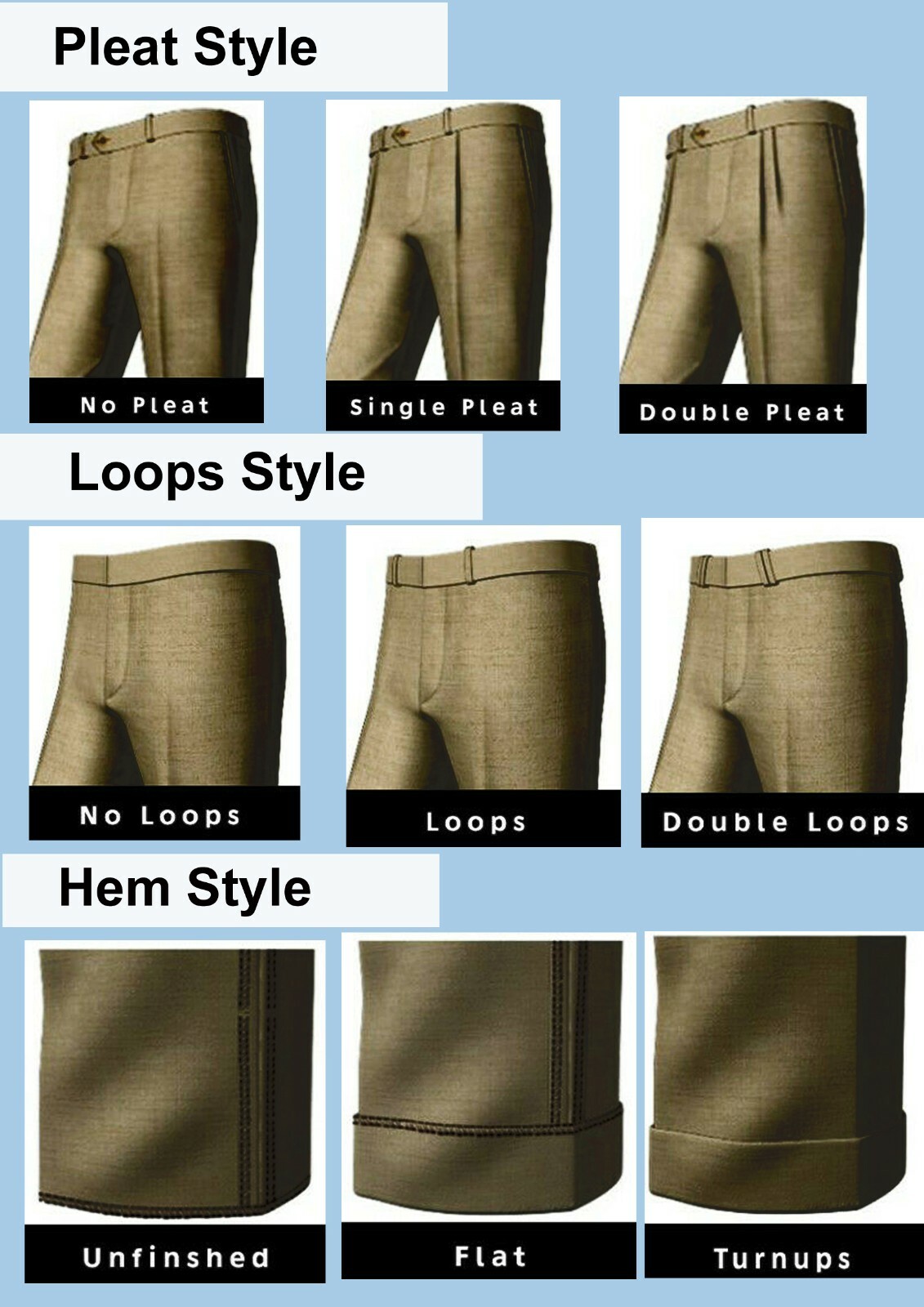 Custom Made Wool Pants Bespoke Tailored Business Work Formal Trousers Slacks
