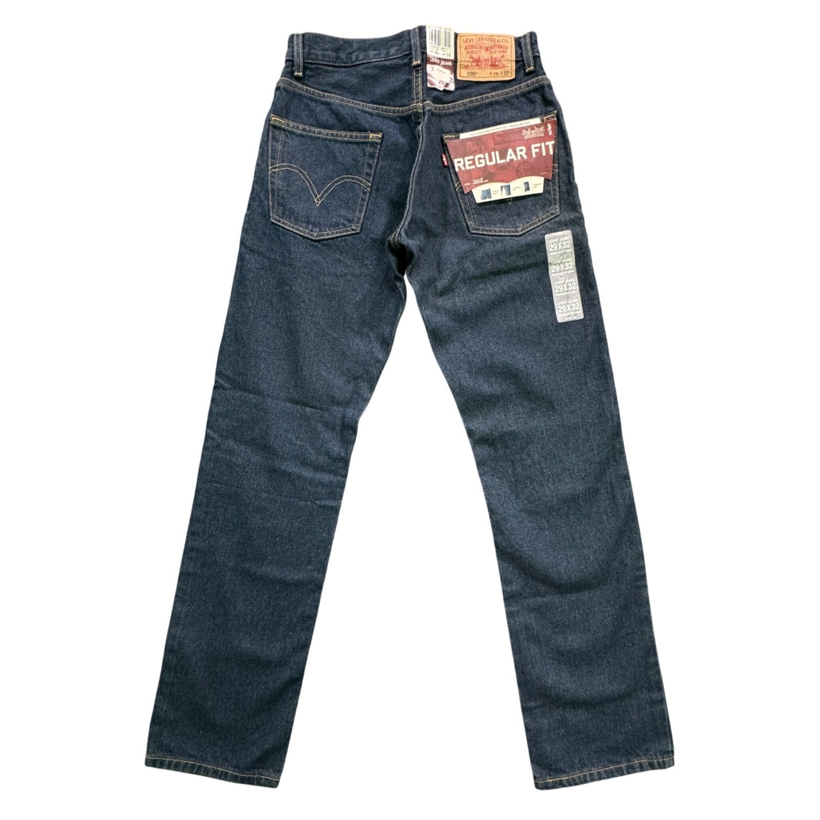 NWT Vintage Deadstock Y2K Levi’s 505 Regular Fit Jeans Mens 29×32 Dark Wash