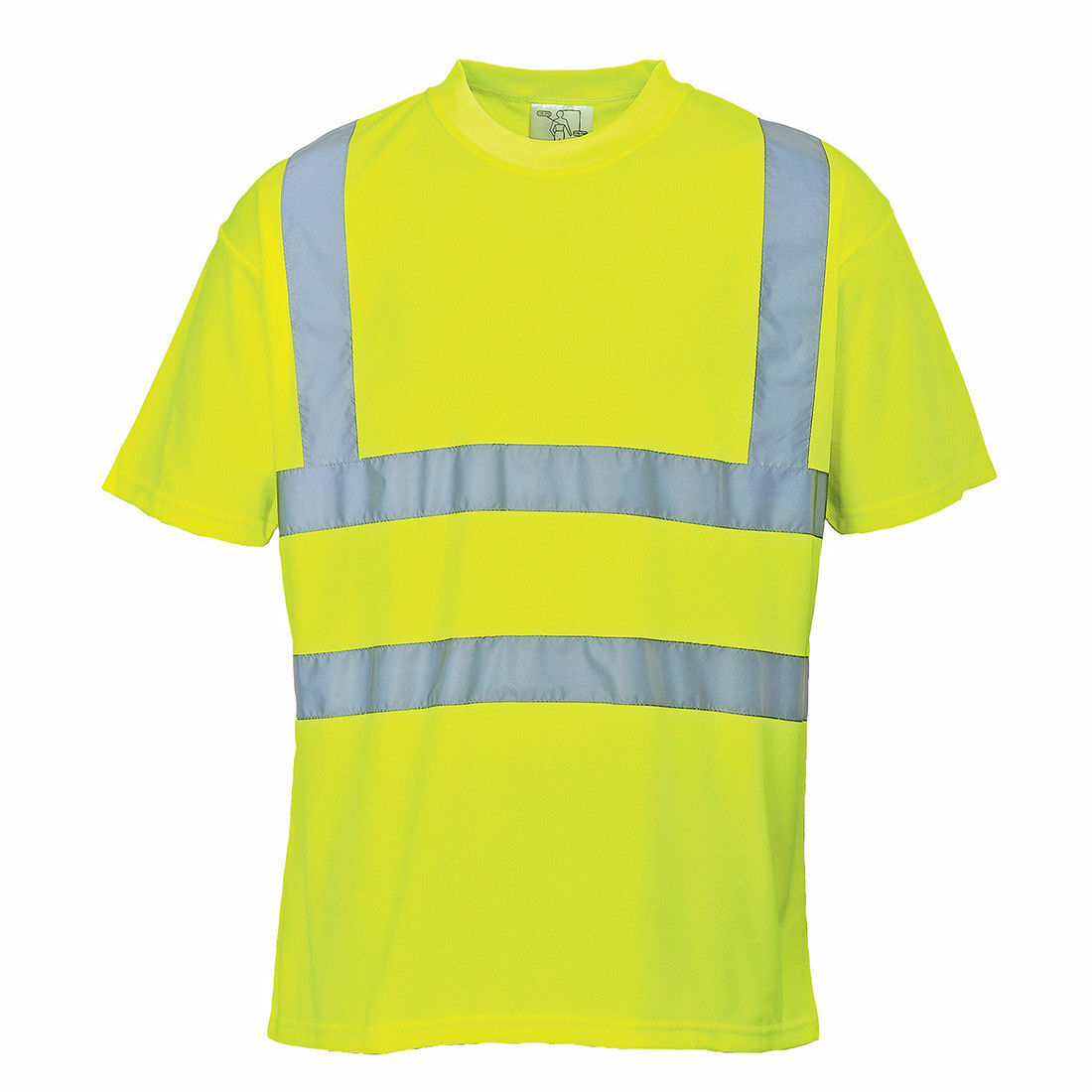 Portwest S478 High Visibility Lightweight Safety Work T-Shirt Yellow ANSI