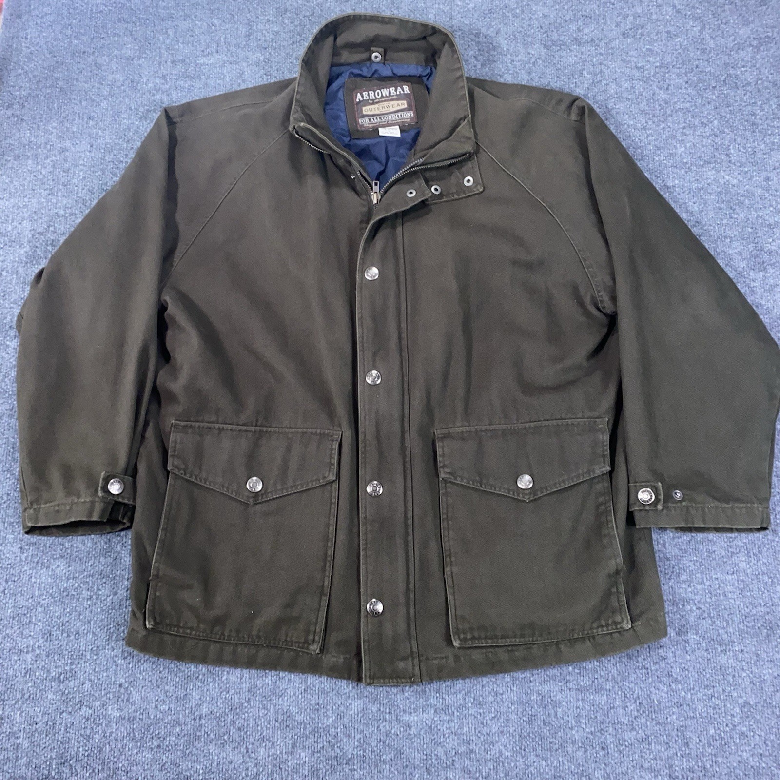 VTG Aeropostale Aerowear Y2K Men L Down Filled 3in1 Jacket Shell Only Chore RARE