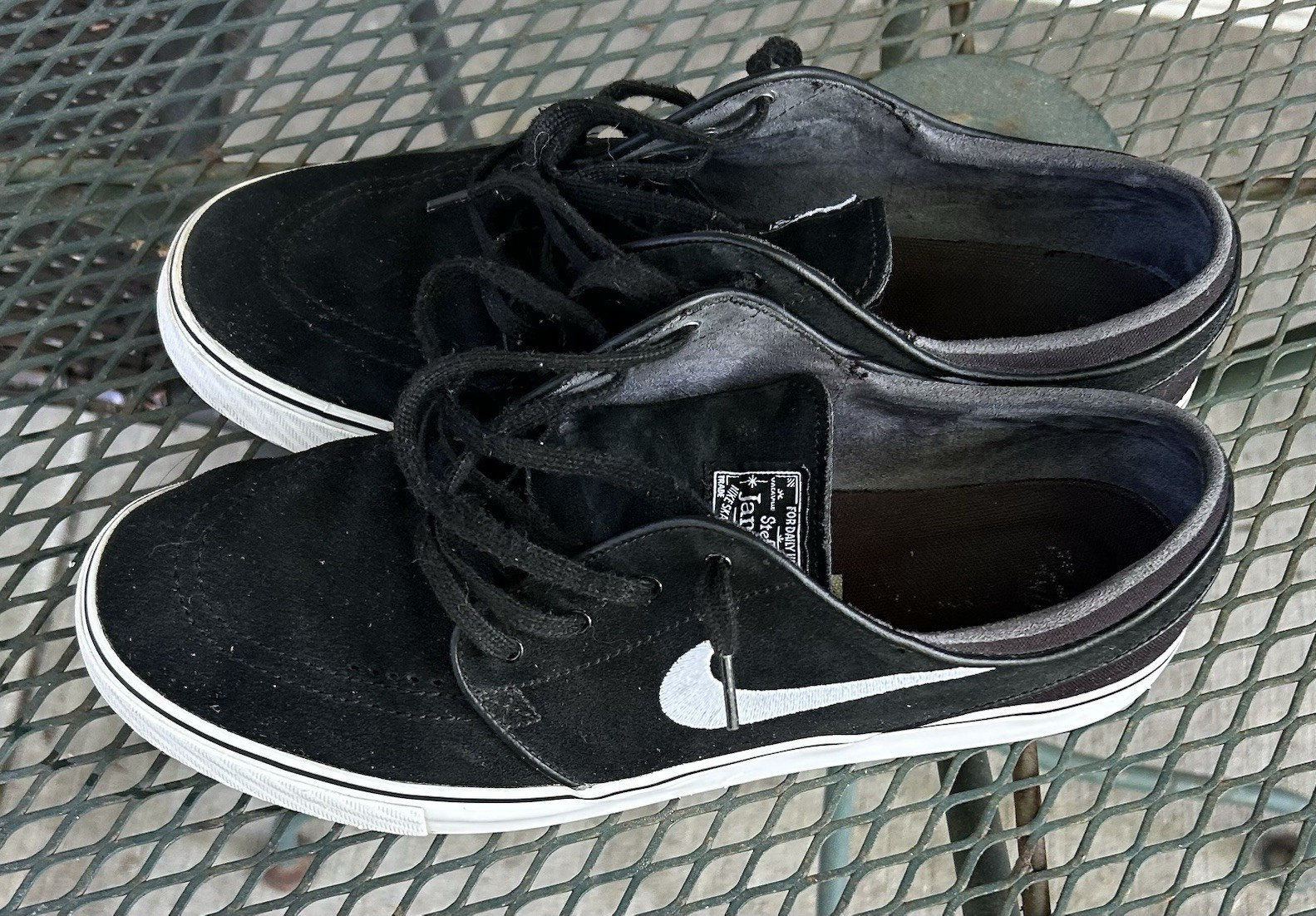 Nike SB Zoom Stefan Janoski Black Skateboarding Shoes Men’s US 12
